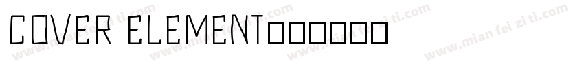 COVER ELEMENT字体转换